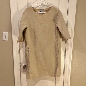 Vanilia Heavy Weight Thick Linen Dress